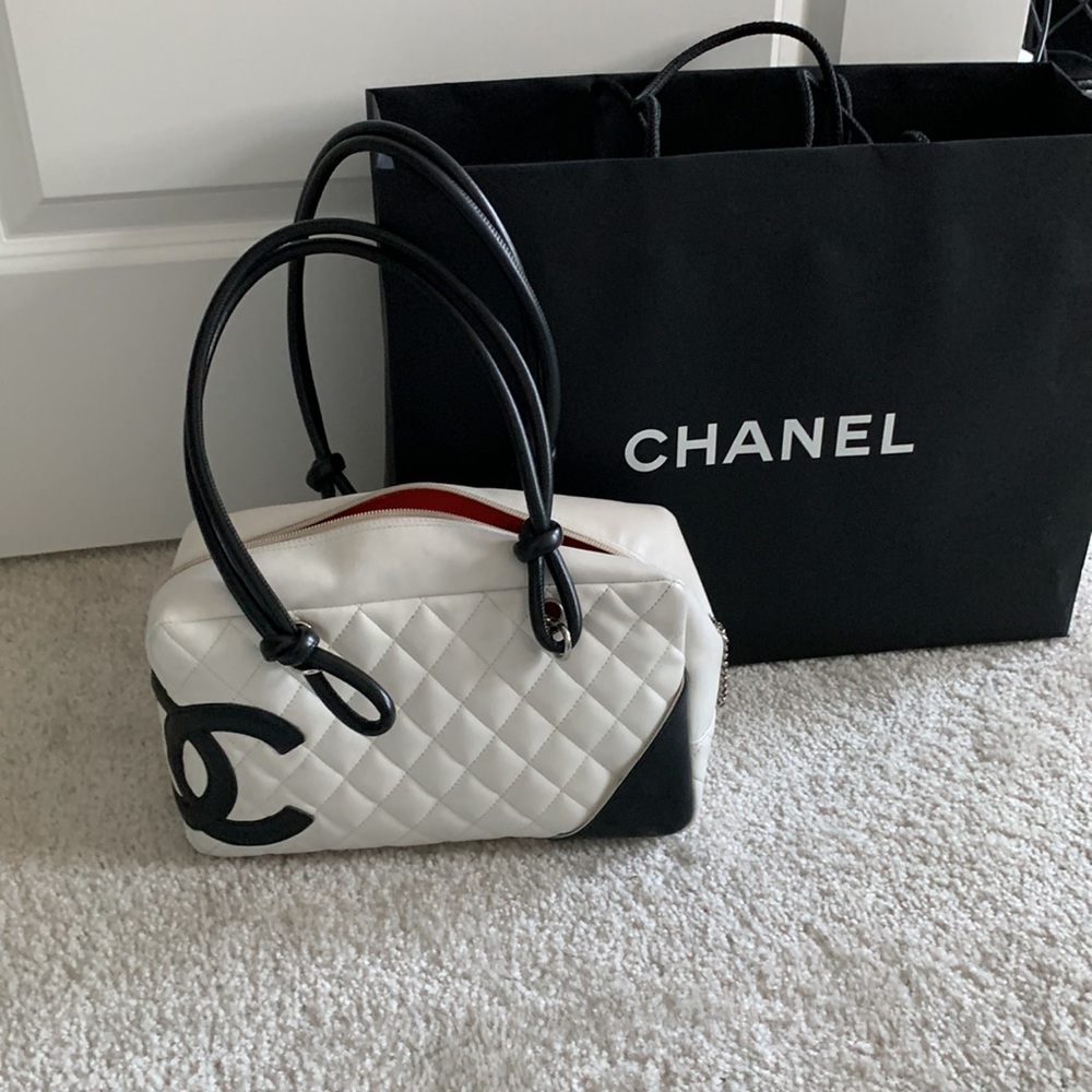 Authentic Chanel Vintage  Cam-bone my First bag 😍(needed Chanel spa💖)